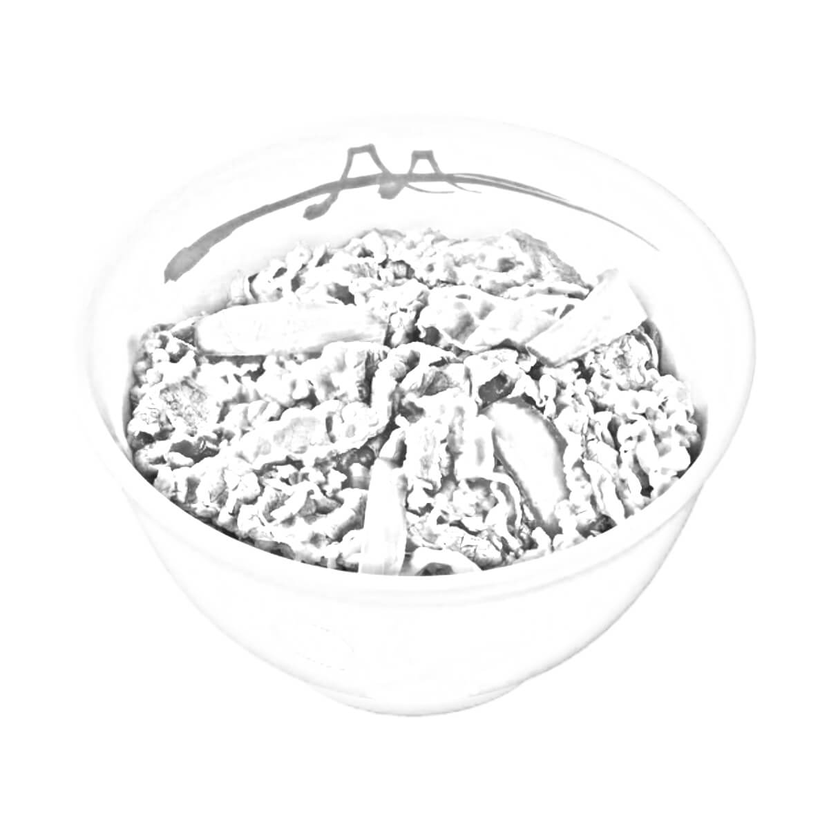 松屋 牛めし 並盛 スケッチ